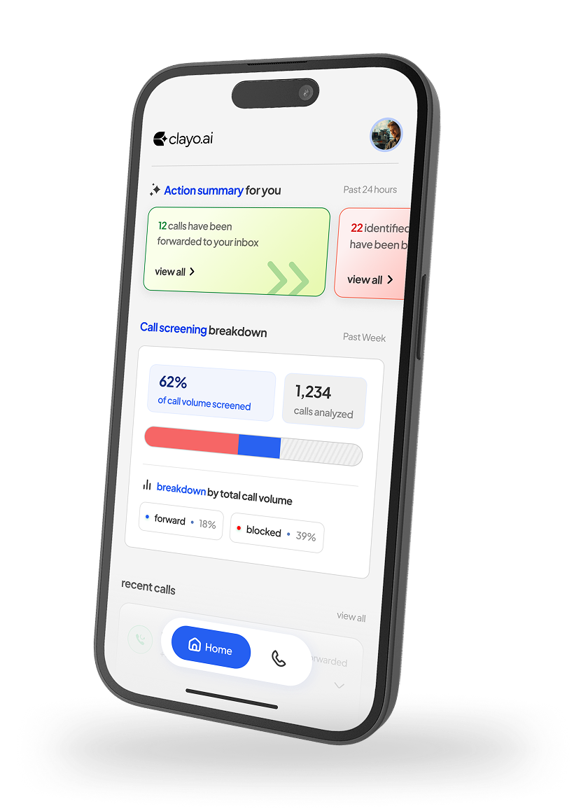 Phone with security shield and call tags